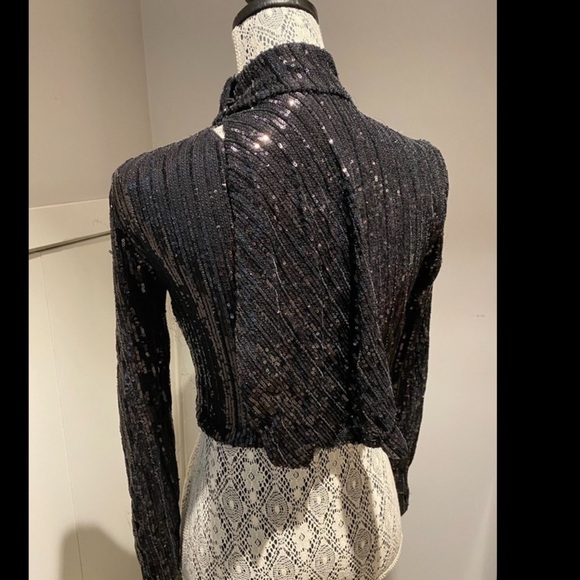 ZARA sequin crop top XS open-back*READ description - Picture 2 of 5